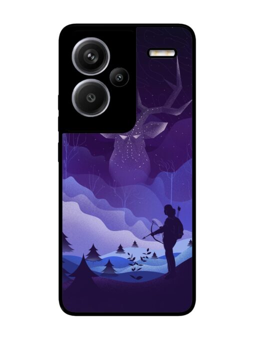 Deer Forest River Glossy Metal Phone Cover for Xiaomi Redmi Note 13 Pro Plus (5G) Zapvi