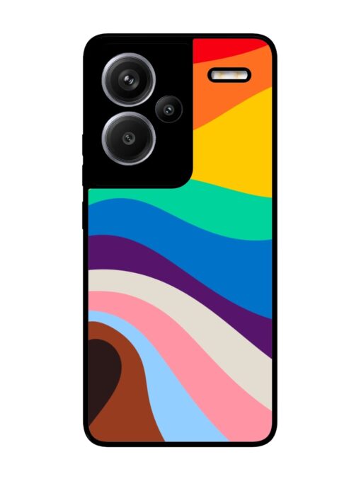 Minimal Pride Art Glossy Metal Phone Cover for Xiaomi Redmi Note 13 Pro Plus (5G) Zapvi