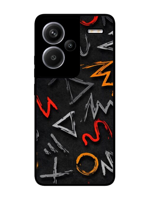 Grungy Graffiti Glossy Metal Phone Cover for Xiaomi Redmi Note 13 Pro Plus (5G) Zapvi