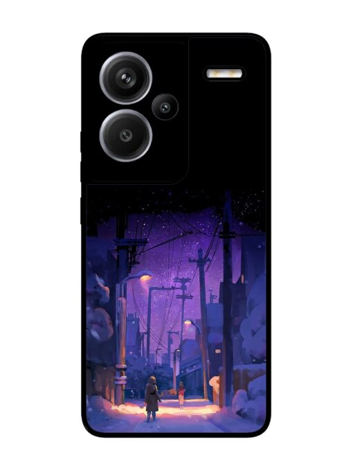 Winter Anime Art Glossy Metal Phone Cover for Xiaomi Redmi Note 13 Pro Plus (5G) Zapvi