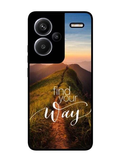 Find Your Way Glossy Metal Phone Cover for Xiaomi Redmi Note 13 Pro Plus (5G) Zapvi