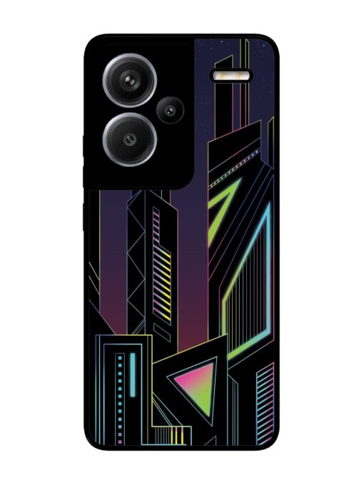 Neon Dreamscape Glossy Metal Phone Cover for Xiaomi Redmi Note 13 Pro Plus (5G)