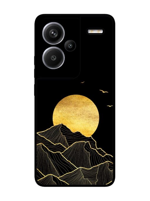 Golden Sunrise Glossy Metal Phone Cover for Xiaomi Redmi Note 13 Pro Plus (5G) Zapvi