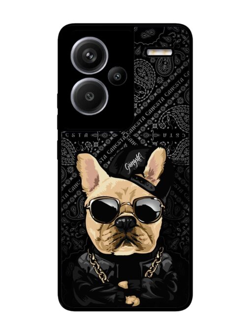 Gangsta Cool Sunmetales Dog Glossy Metal Phone Cover for Xiaomi Redmi Note 13 Pro Plus (5G) Zapvi