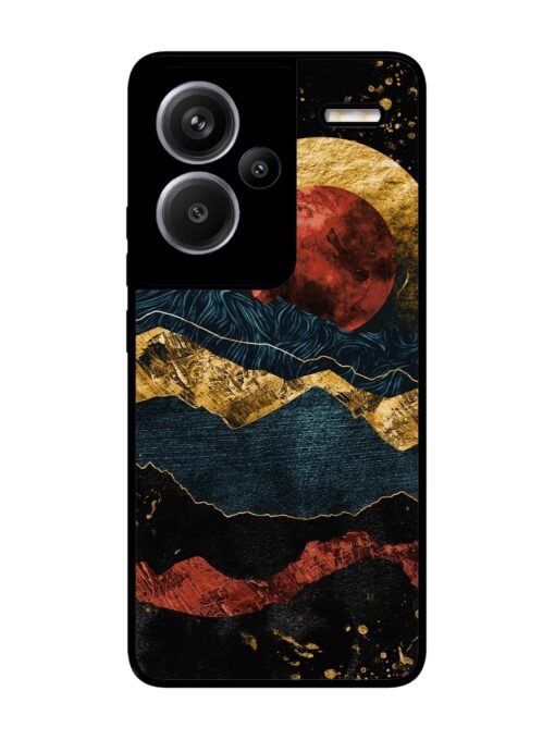 Gold Painting View Glossy Metal Phone Cover for Xiaomi Redmi Note 13 Pro Plus (5G) Zapvi