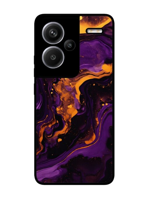 Painting Of A Purple Glossy Metal Phone Cover for Xiaomi Redmi Note 13 Pro Plus (5G) Zapvi