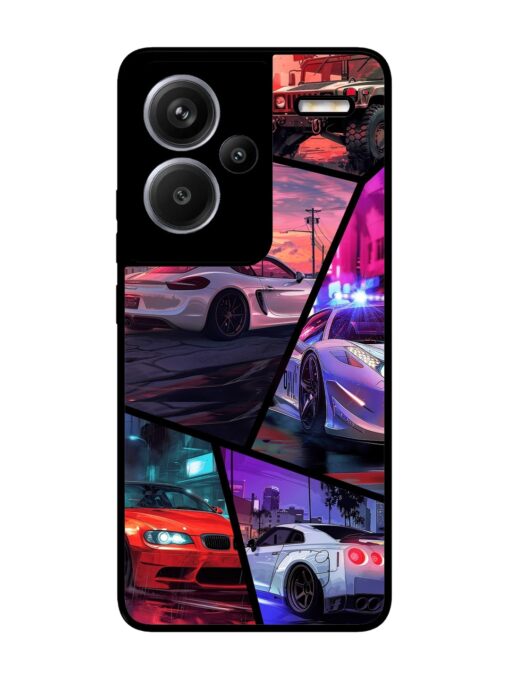 Ride In Pixels Glossy Metal Phone Cover for Xiaomi Redmi Note 13 Pro Plus (5G)