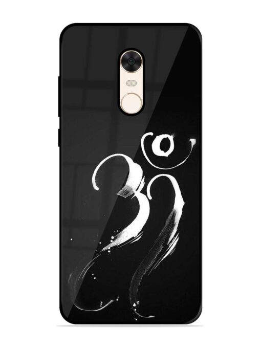 Om Logo Glossy Metal Phone Cover for Xiaomi Redmi Note 5