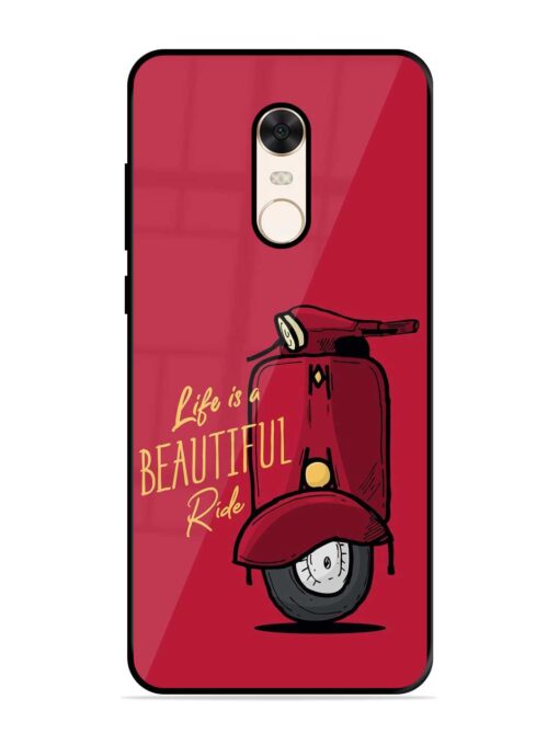 Life Is Beautiful Rides Glossy Metal Phone Cover for Xiaomi Redmi Note 5 Zapvi