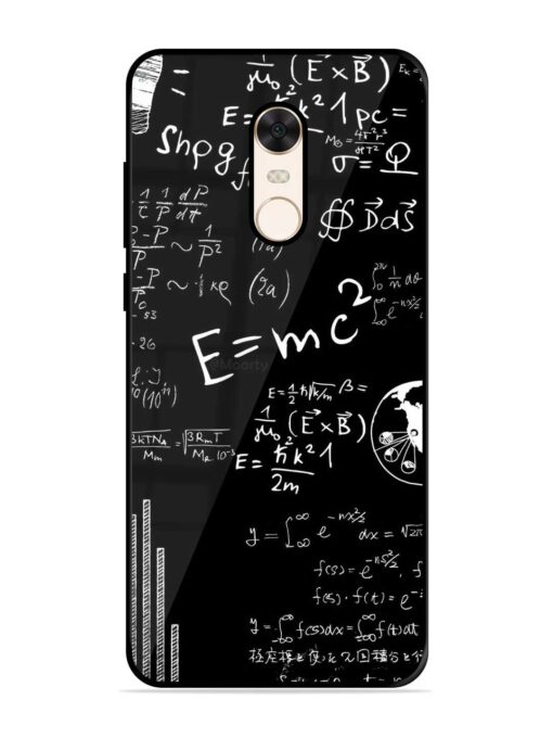 E=Mc2 Mass?Energy Equivalence Glossy Metal Phone Cover for Xiaomi Redmi Note 5 Zapvi