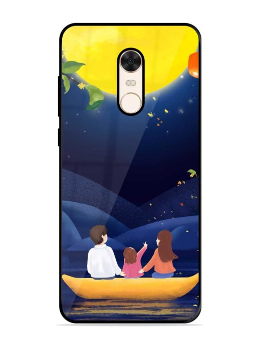 Happy Family And Beautiful View Glossy Metal Phone Cover for Xiaomi Redmi Note 5