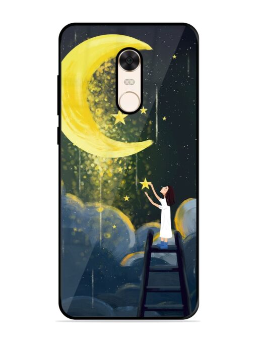 Moonlight Healing Night Illustration Glossy Metal TPU Phone Cover for Xiaomi Redmi Note 5 Zapvi