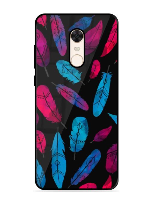 Feather Art Glossy Metal Phone Cover for Xiaomi Redmi Note 5 Zapvi