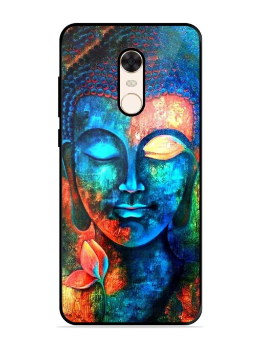 Buddha Painting Glossy Metal Phone Cover for Xiaomi Redmi Note 5 Zapvi