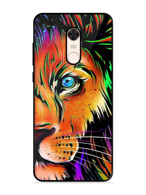 Colorful Lion Design Glossy Metal TPU Phone Cover for Xiaomi Redmi Note 5 Zapvi