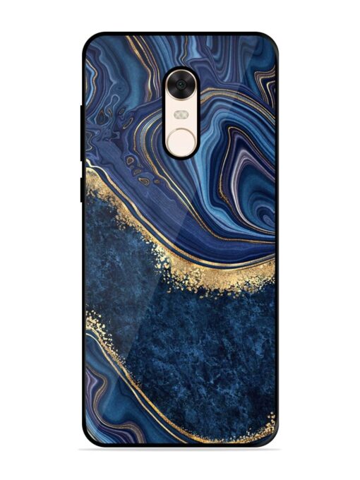 Abstract Background Blue Glossy Metal TPU Phone Cover for Xiaomi Redmi Note 5 Zapvi