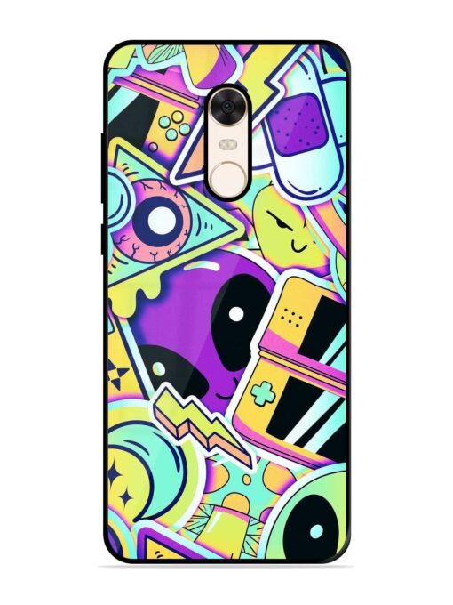 Scratch Art Glossy Metal Phone Cover for Xiaomi Redmi Note 5 Zapvi