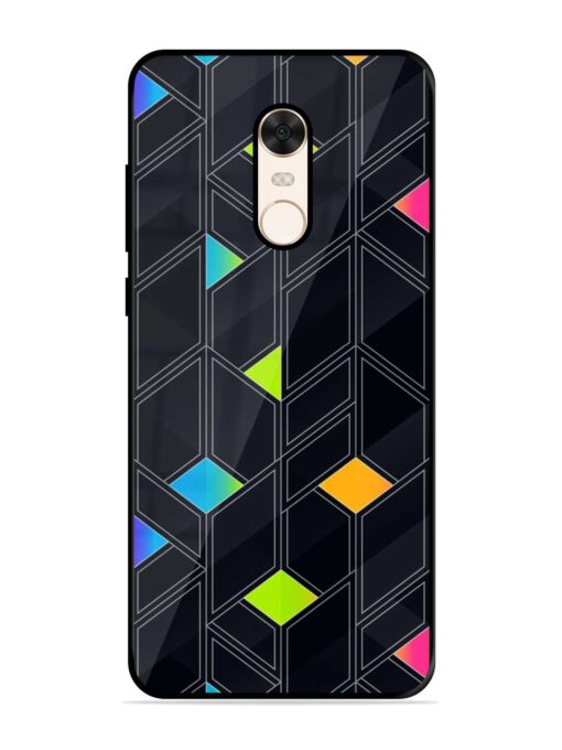 Abstract Mosaic Seamless Glossy Metal Phone Cover for Xiaomi Redmi Note 5 Zapvi