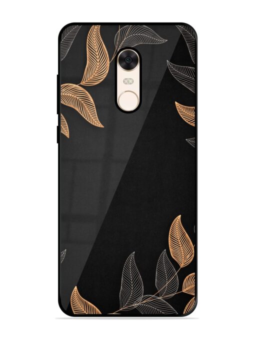 Foliage Art Glossy Metal Phone Cover for Xiaomi Redmi Note 5 Zapvi