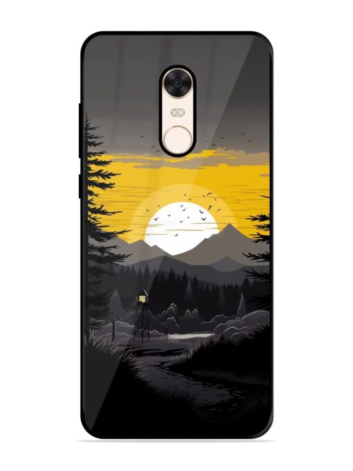 Sunset Vector Glossy Metal Phone Cover for Xiaomi Redmi Note 5