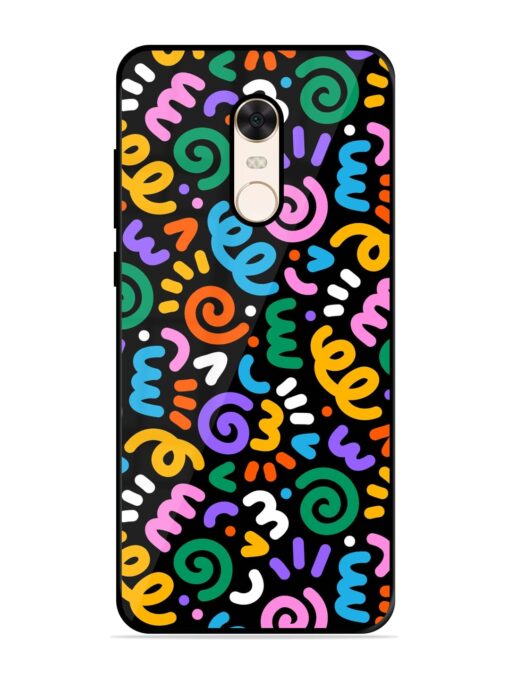 Colorful Seamless Vector Glossy Metal Phone Cover for Xiaomi Redmi Note 5 Zapvi