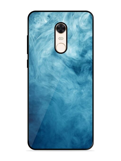 Blue Smoke Art Glossy Metal Phone Cover for Xiaomi Redmi Note 5 Zapvi