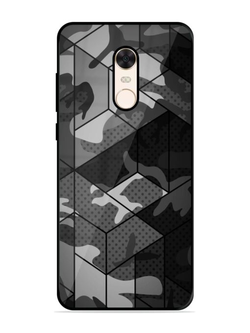 Hexagonal Pattern Glossy Metal Phone Cover for Xiaomi Redmi Note 5