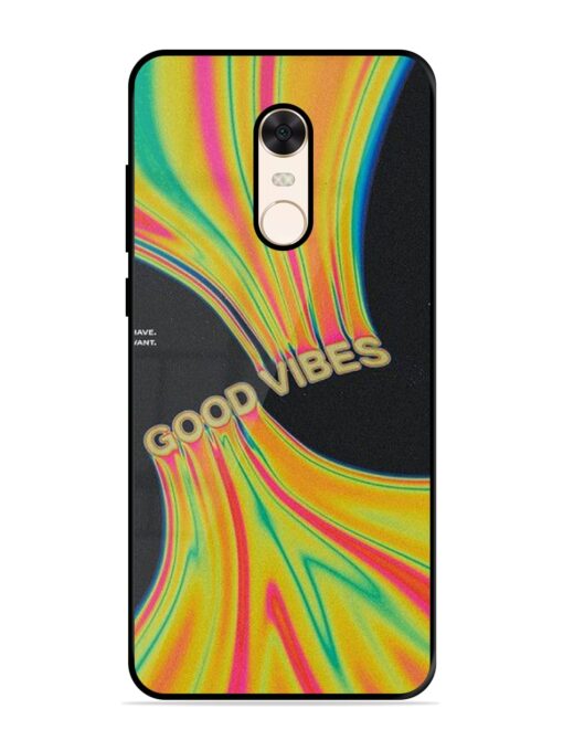 Good Vibes Glossy Metal Phone Cover for Xiaomi Redmi Note 5