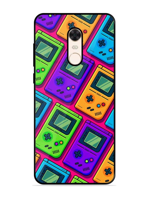 Game Seamless Pattern Glossy Metal Phone Cover for Xiaomi Redmi Note 5 Zapvi