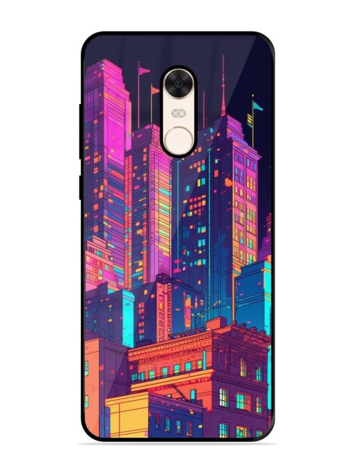 City View Glossy Metal Phone Cover for Xiaomi Redmi Note 5