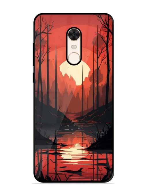 Natural Landscape Glossy Metal Phone Cover for Xiaomi Redmi Note 5 Zapvi