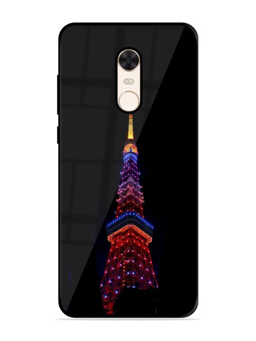 Eiffel Tower Night View Glossy Metal Phone Cover for Xiaomi Redmi Note 5