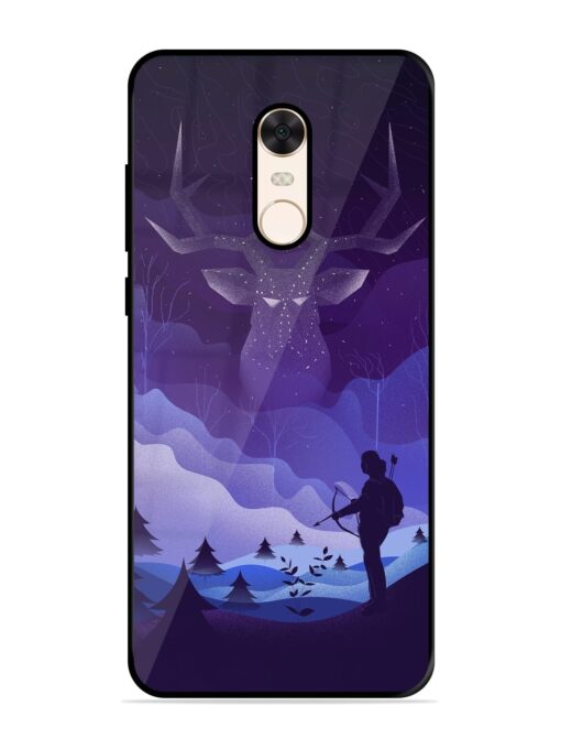 Deer Forest River Glossy Metal Phone Cover for Xiaomi Redmi Note 5 Zapvi