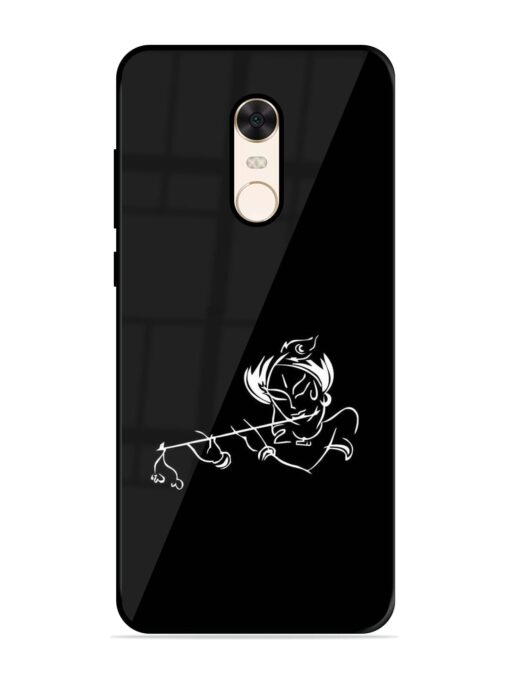 Krishna Flute Glossy Metal Phone Cover for Xiaomi Redmi Note 5 Zapvi