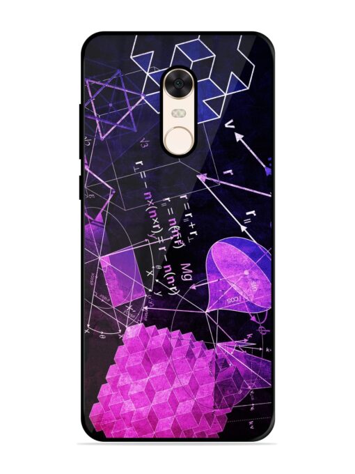 Math Physics Formula Art Glossy Metal Phone Cover for Xiaomi Redmi Note 5 Zapvi