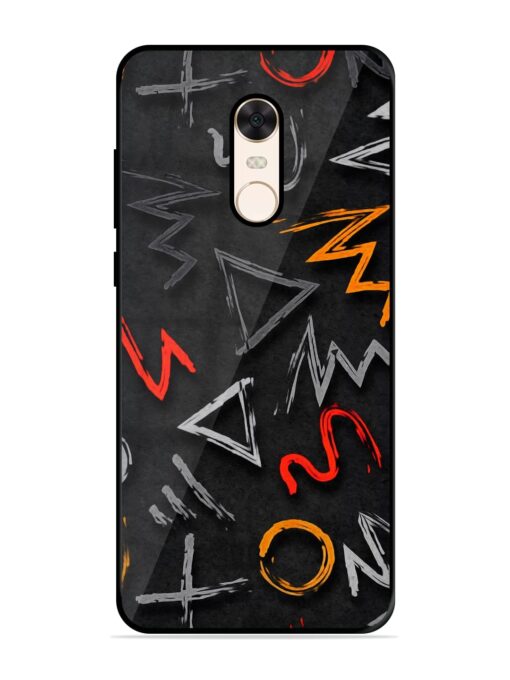 Grungy Graffiti Glossy Metal Phone Cover for Xiaomi Redmi Note 5