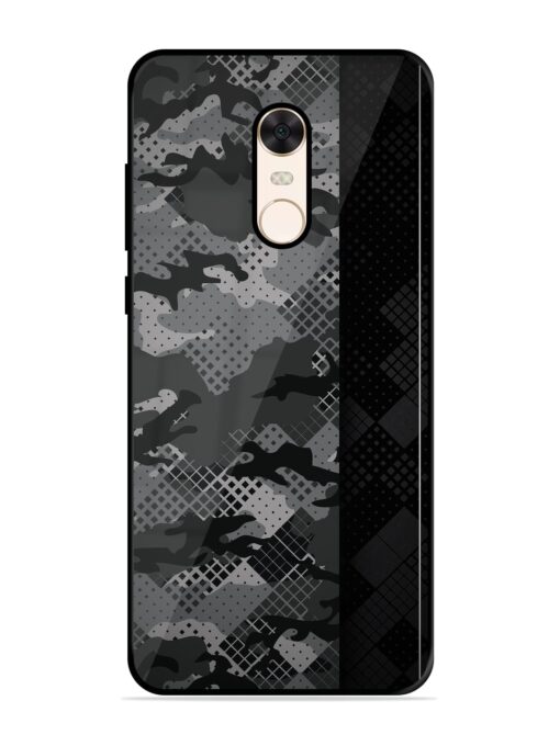 Dark Camouflage Glossy Metal Phone Cover for Xiaomi Redmi Note 5 Zapvi