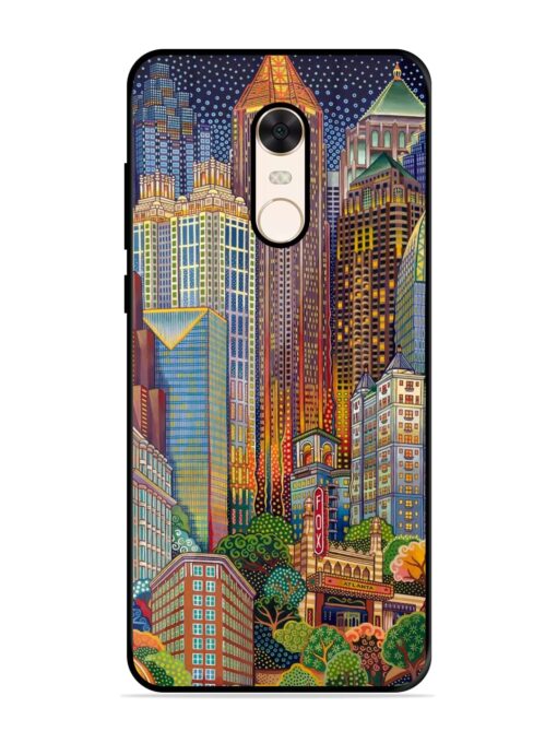 Cityscapes Art Glossy Metal Phone Cover for Xiaomi Redmi Note 5 Zapvi