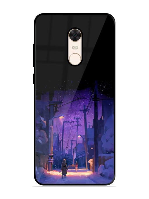 Winter Anime Art Glossy Metal Phone Cover for Xiaomi Redmi Note 5 Zapvi