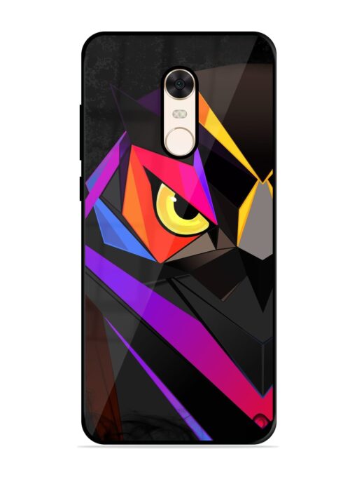 Wpap Owl Glossy Metal Phone Cover for Xiaomi Redmi Note 5 Zapvi