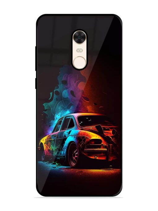 High Classic Car Art Glossy Metal Phone Cover for Xiaomi Redmi Note 5 Zapvi