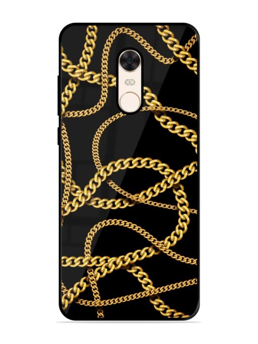 Decorative Golde Chain Glossy Metal Phone Cover for Xiaomi Redmi Note 5