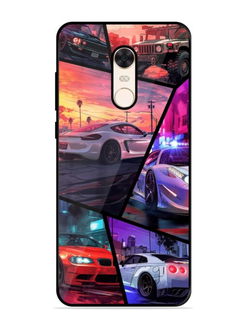 Ride In Pixels Glossy Metal Phone Cover for Xiaomi Redmi Note 5 Zapvi