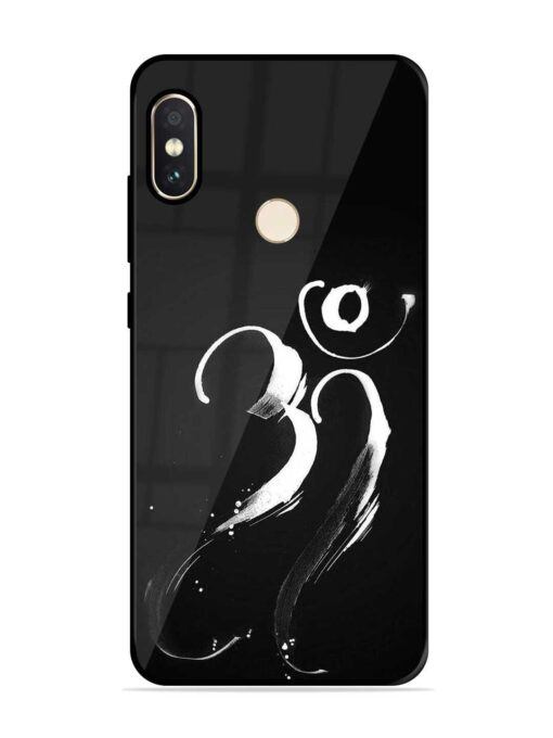 Om Logo Glossy Metal Phone Cover for Xiaomi Redmi Note 5 Pro Zapvi