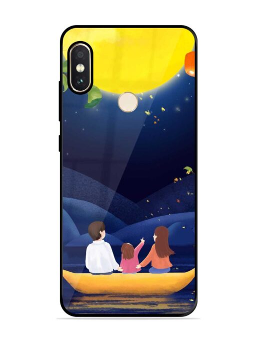 Happy Family And Beautiful View Glossy Metal Phone Cover for Xiaomi Redmi Note 5 Pro