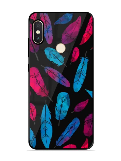 Feather Art Glossy Metal Phone Cover for Xiaomi Redmi Note 5 Pro Zapvi