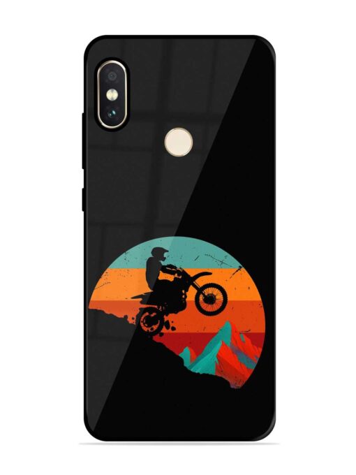 Mountain Bike Glossy Metal Phone Cover for Xiaomi Redmi Note 5 Pro