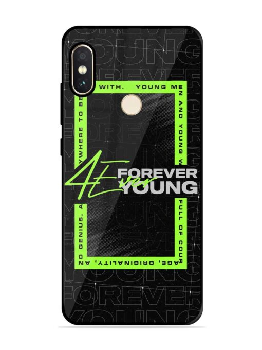 Forever Young Glossy Metal Phone Cover for Xiaomi Redmi Note 5 Pro Zapvi