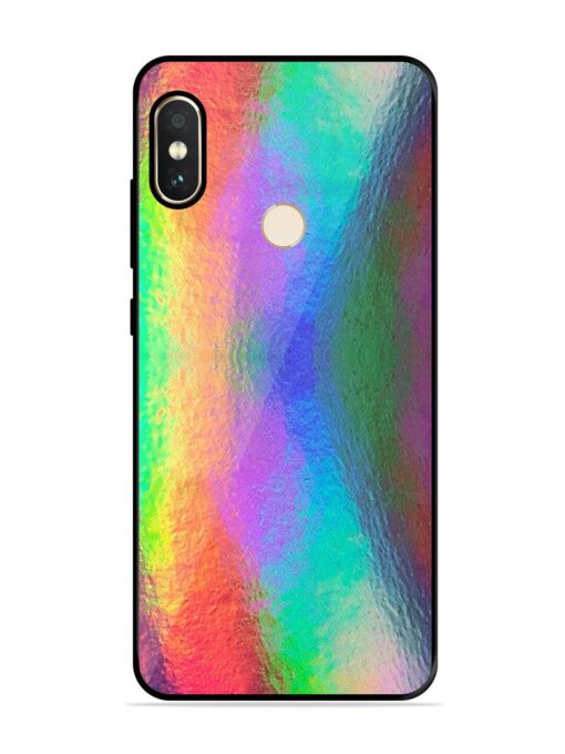 Colorful Holographic Background Glossy Metal TPU Phone Cover for Xiaomi Redmi Note 5 Pro Zapvi