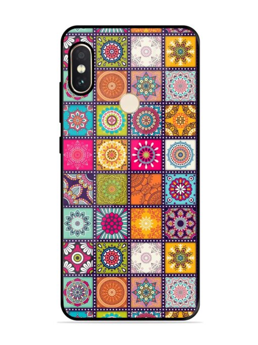 Seamless Pattern Vintage Glossy Metal Phone Cover for Xiaomi Redmi Note 5 Pro Zapvi